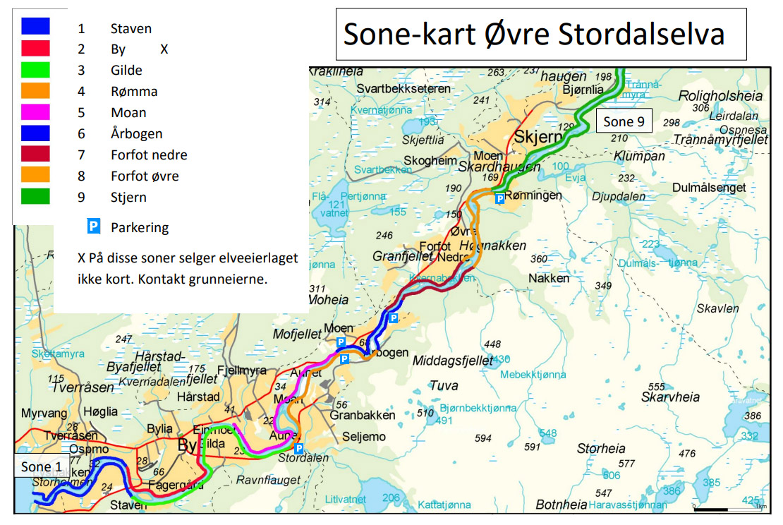 Sonekart Øvre Stordalselva